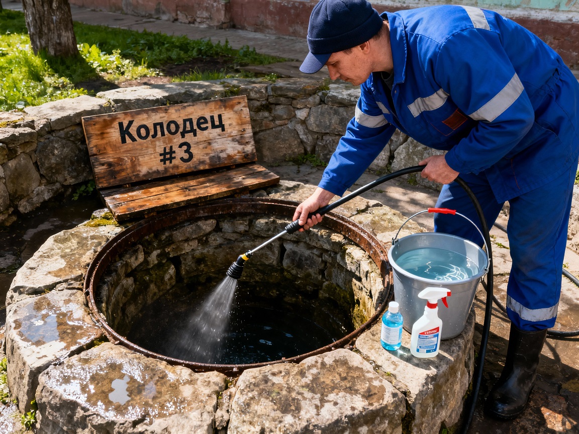 Эксплуатация, очистка и дезинфекция колодцев и скважин организаций: чеклист по правильному уходу за источником воды 3 Эксплуатация, очистка и дезинфекция колодцев и скважин организаций: чеклист по правильному уходу за источником воды