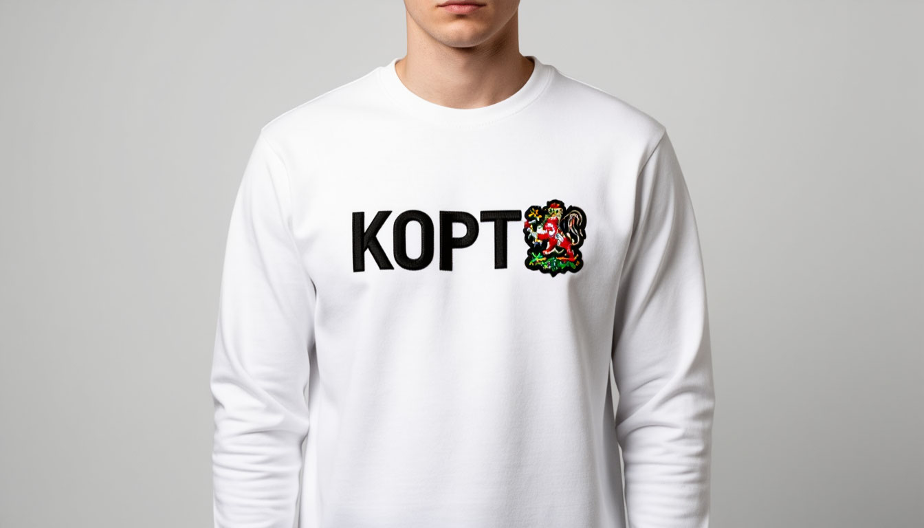 мерч на майке вышивка