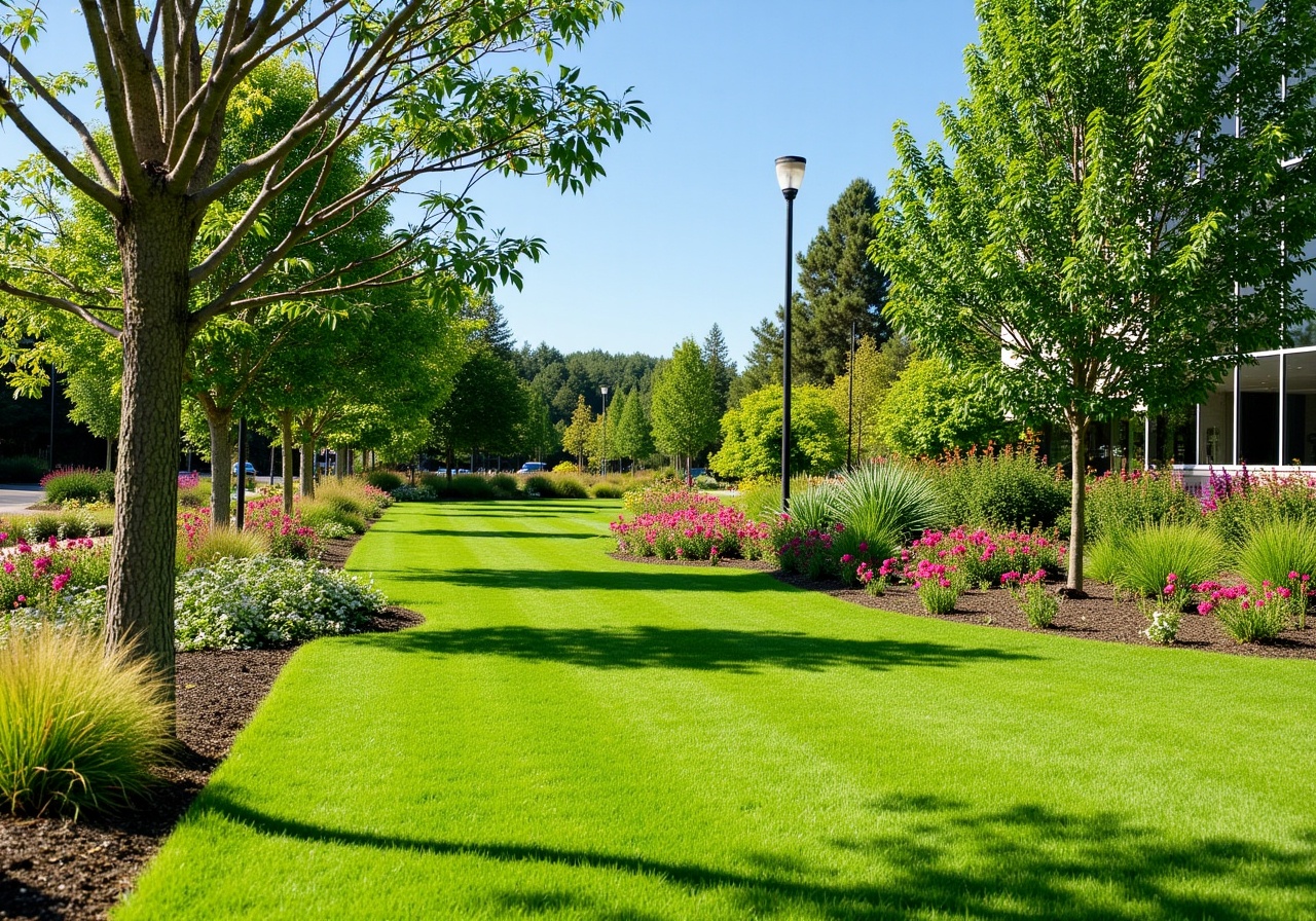 Ландшафтный дизайн и уход за растениями для бизнес-центров