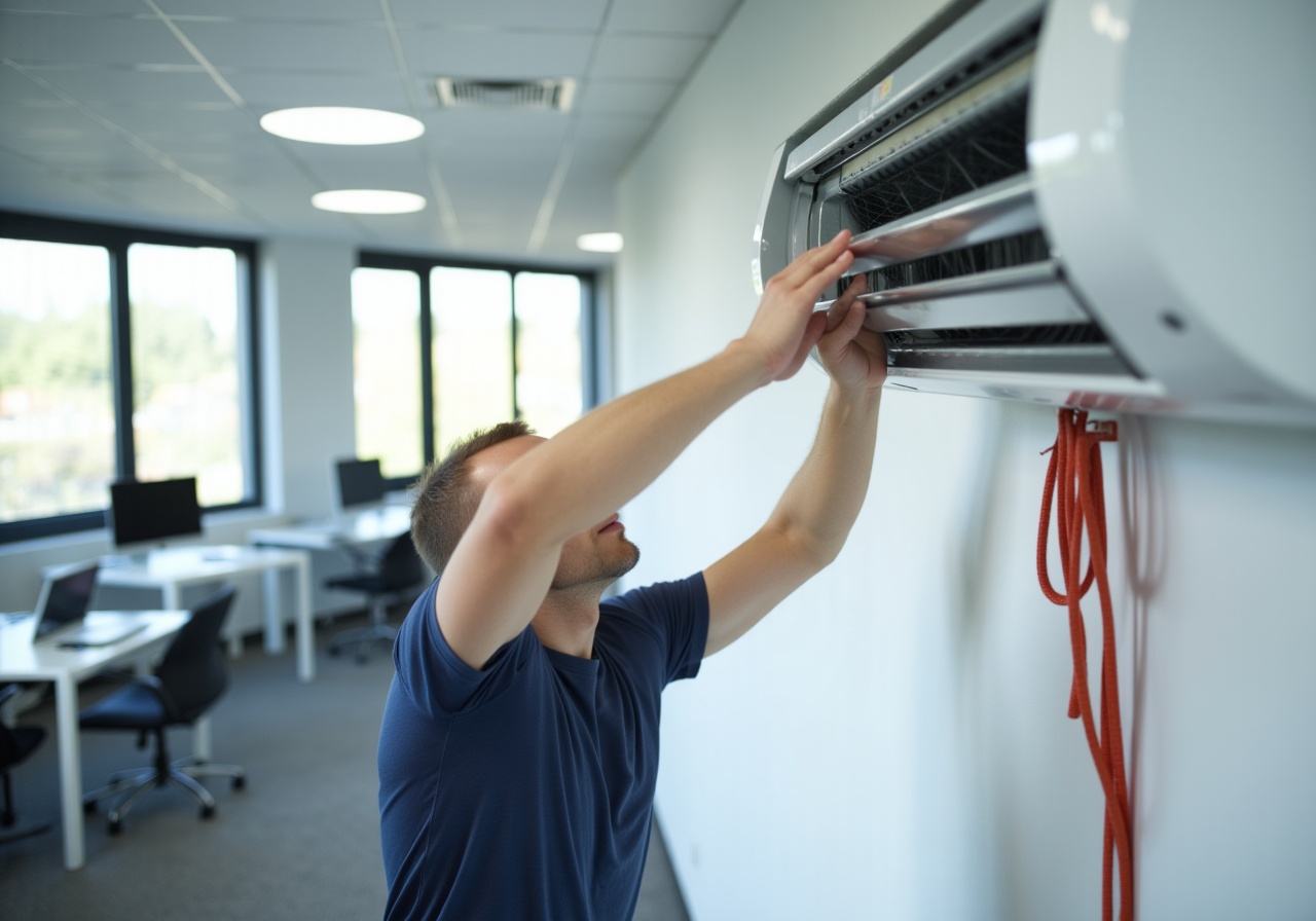 Обслуживание систем вентиляции и кондиционирования в офисе