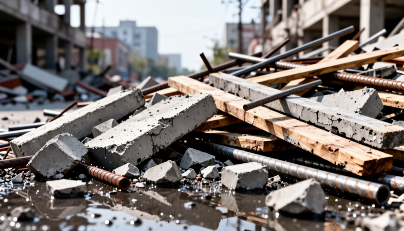 Уборка территории после строительства